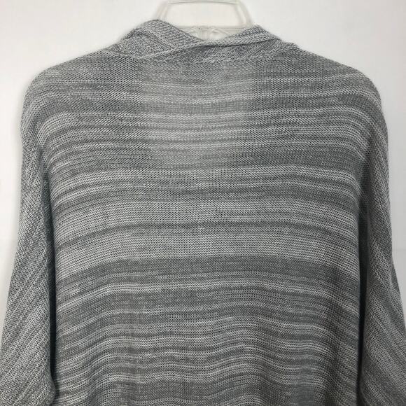 De Collection Cowl Neck Dolman Sleeve Gray Sweater - Picture 7 of 11